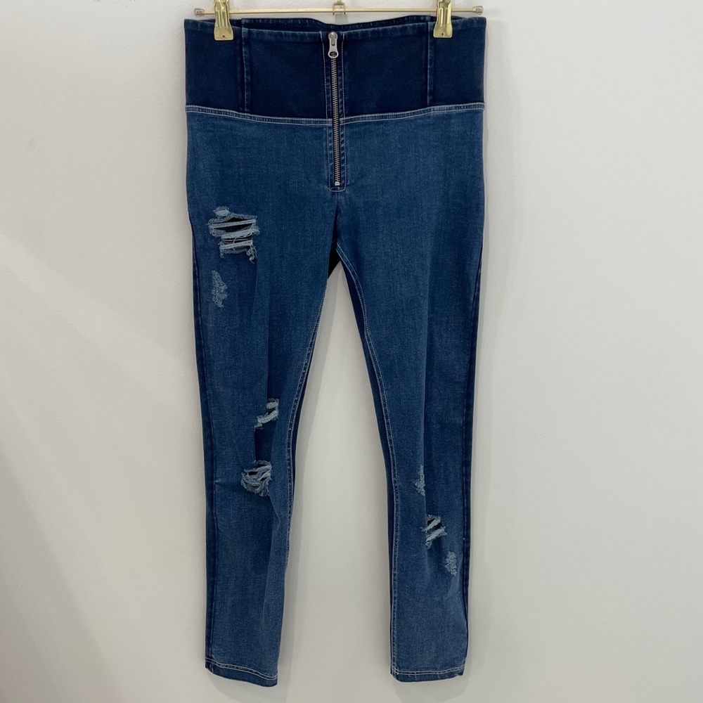 Freddy distressed denim skinny jeans